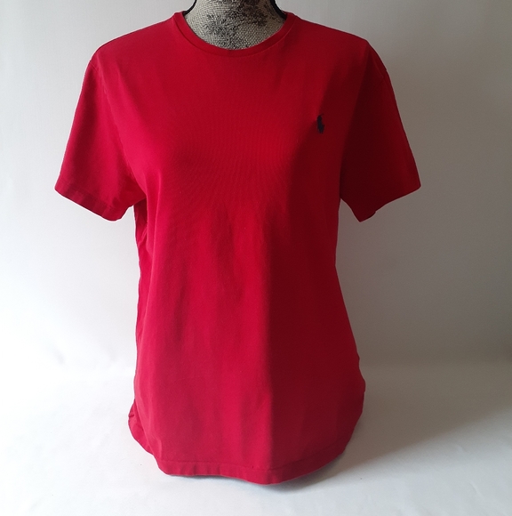 Polo Ralph Lauren women's red short-sleeve t-shirt size M - Picture 1 of 8